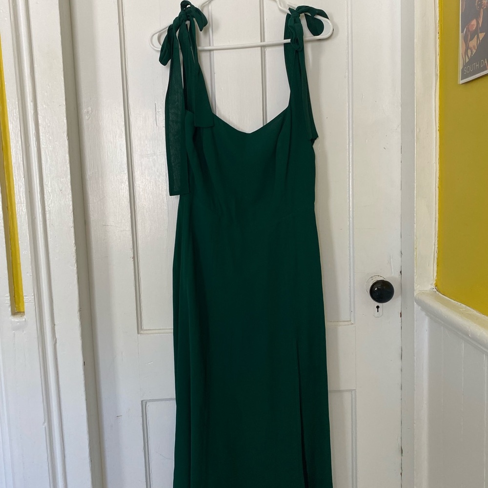 Reformation Twilight Dress size 6 Emerald